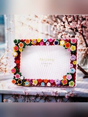 Floral Brick DIY Photo Frame 4" x 6"